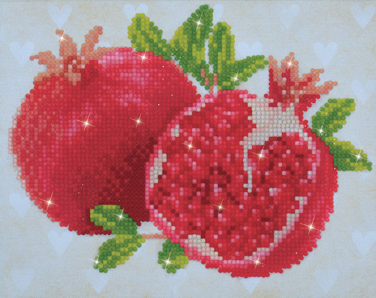 Diamond Dotz Good Fortune Pomegranits Fruit Diamond Painting Kits for Adults - Diamond Art Kits a Relaxing Creative Craft Kit with Dotz Gems 7.9x9.8